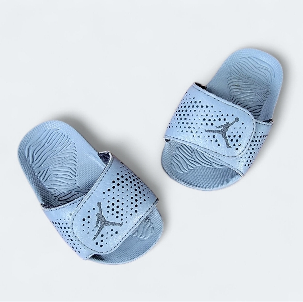 Jordan Baby/Toddler Light Blue Slide Sandals